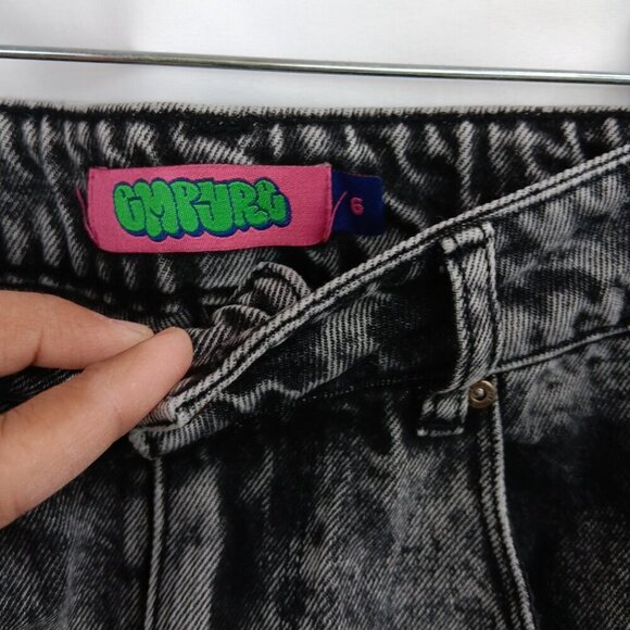 Empyre Women's Black Acid Wash Skate High Rise Tori Jeans size 6 - Picture 8 of 8